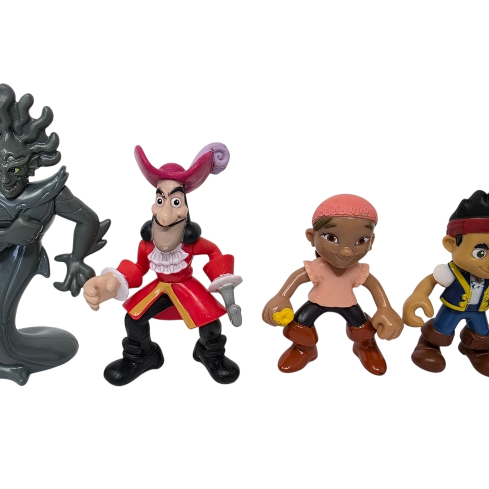 Disney Jake and Neverland Captain Hook Lot of 4